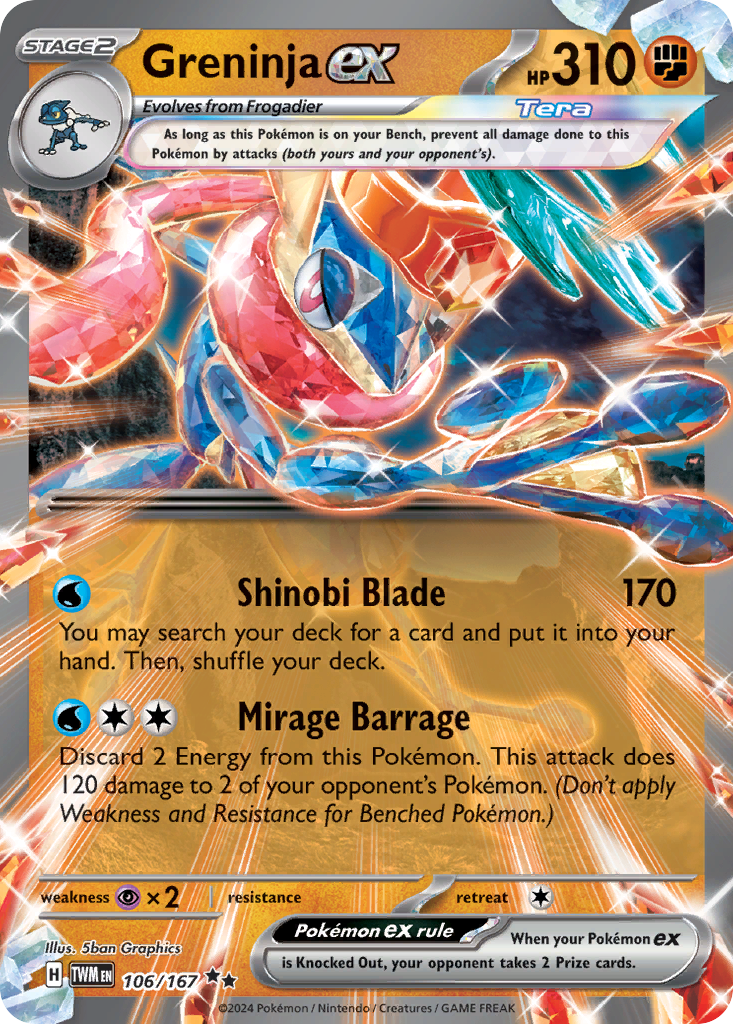 Twilight Masquerade Holo Greninja ex #106/167